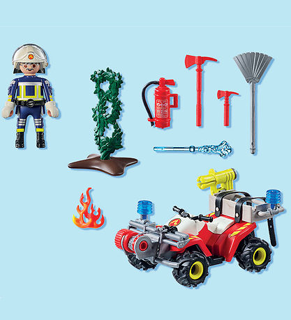 Playmobil Action Heroes - Firefighter Quad - 71825 - 47 Parts