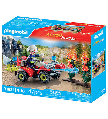 Playmobil Action Heroes - Firefighter Quad - 71825 - 47 Parts
