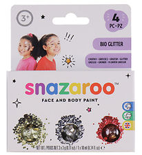 Snazaroo Schminke - BIO Glitter Chunky - 3 st. - Gold/Silber/Pin