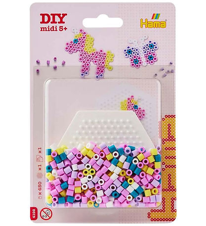 Hama Midi Beads - 450 pcs - Unicorn