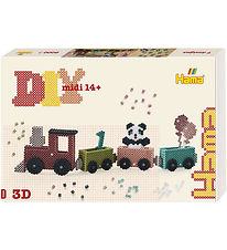 Hama Midi Perlenset - Art - 3D - 6000 st. - Geburtstagszug
