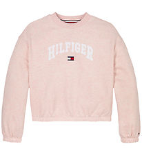 Tommy Hilfiger Sweatshirt - Varsity - Coral Ice Heather Rot