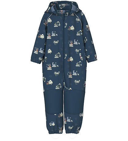 Name It Softshelloverall m. Fleece - Noos - NmmAlfa08 - Sargasso