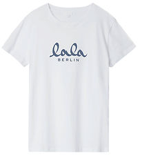 Lala Berlin T-Shirt - Cara - Weiß m. Blau