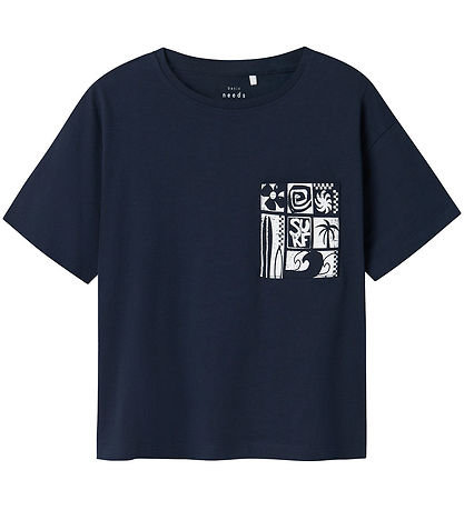 Name It T-Shirt - NkmVilian - 2er-Pack - Navy Blazer/Bright Whit