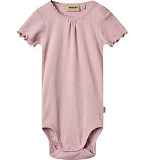 Wheat Bodysuit k/æ - Rib - Edna - Lavender Mist