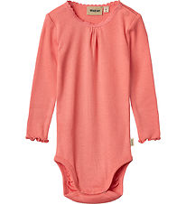 Wheat Bodysuit L/æ - Rib - Lotta - Light Coral