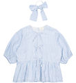 The New Top & Hair Tie - TnNalani - White Swan Striped