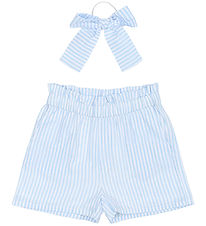 The New Shorts und Haargummi - TnNalani - White Swan Striped