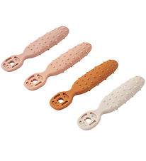 Liewood Baby Spoons - Silicone - 4-Pack - Caelia - Pale Tuscany 