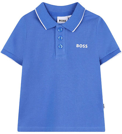 BOSS 폴로셔츠 - 피케 - 블루