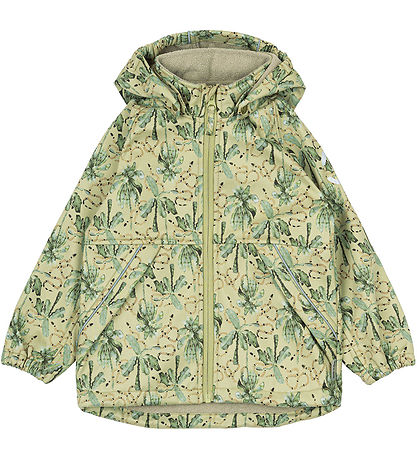 Mikk-Line Softshell Jacket w. Fleece - Recycled - Gray Green w. 
