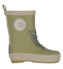 Mikk-Line Rubber Boots - 3D Patch - Kelp