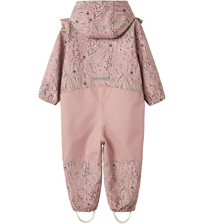 Name It Softshell Suit w. Fleece - NmfAlfa08 - Pale Mauve/Flower