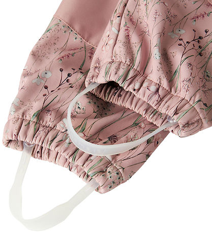 Name It Softshell Suit w. Fleece - NmfAlfa08 - Pale Mauve/Flower