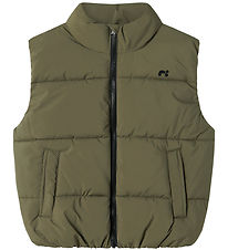 Doudoune sans manches Name It - NkmMaket - Dusty Olive