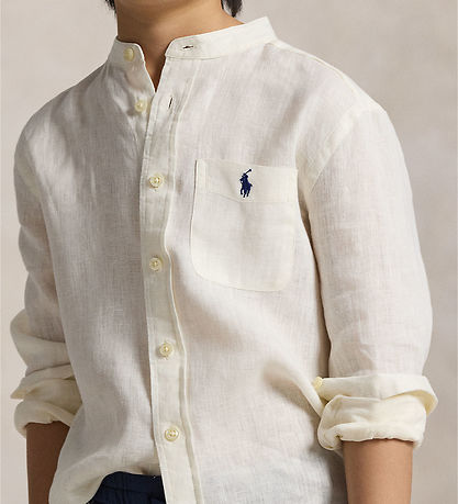 Polo Ralph Lauren Skjorta - Lin- Brevbärare - Vit