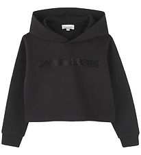 Little Marc Jacobs Kapuzenpullover - Kurz - Schwarz m. Strassste