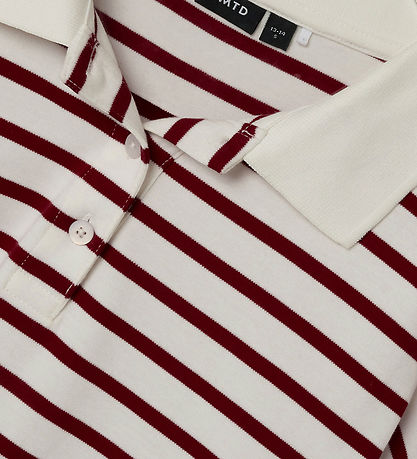 LMTD Polo blouse - NlfRiva - White Alyssum/Windsor Wine