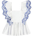 Molo Top - Rosamond - Crisp White w. Pointelle