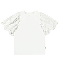 Molo T-Shirt - Ritza - Knackig White m. Lochmuster