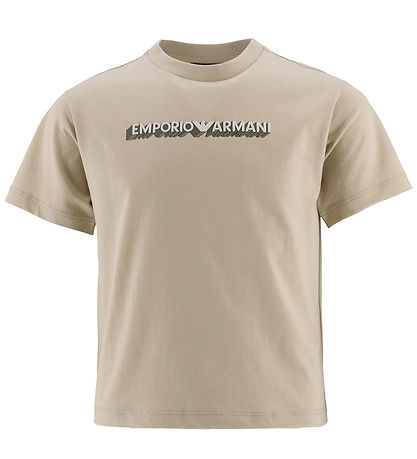 Emporio Armani T-Shirt - 2er-Pack - Schwarz/Beige m. Print