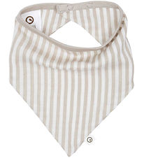Müsli Teething Bib - Stripe Muslin - Conditioner Cream/Cashmere