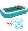 Bestway Kiddy Pool w. Accessories - 262 x 175 cm - 3D Undersea A