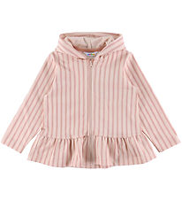 Joha Cardigan - Pink w. Stripes