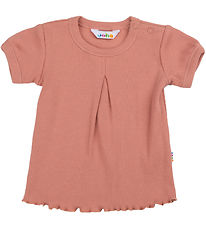 Joha T-shirt - A-Shape - Rib - Salmon