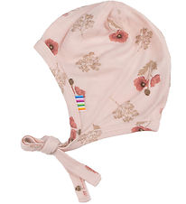 Joha Baby Hat - Viscose/Bamboo - Pink w. Flowers