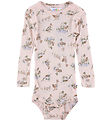 Joha Bodysuit l/s - Bamboo - Pink w. Ducks