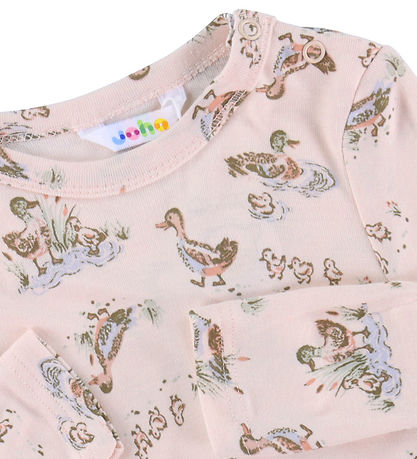 Joha Blouse - Bamboo - Pink w. Ducks