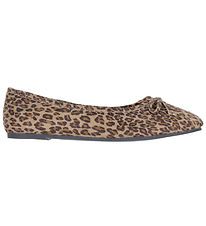 LMTD Ballerina Hausschuhe - NlfRosa - Mocha Baiser/Leo