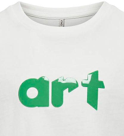 Kids Only T-shirt - KogCelia - Cloud Dancer/Art