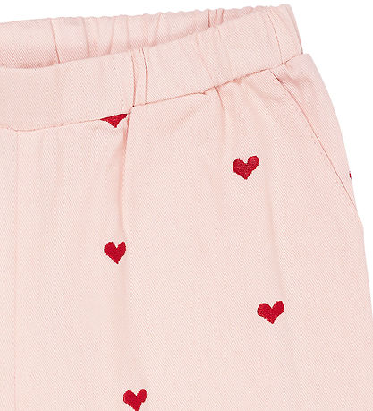Copenhagen Colors Shorts - Twill Heart - Dusty Rose w. Berry Hea