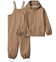 Wheat Rainwear w. Suspenders - PU - Charlie - Hazel