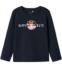 Name It Blouse - NmfVix - Dark Sapphire/Happy Dagen