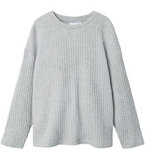 Name It Blouse - Gebreid - NkfRikka - Grijs Gevlekt