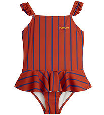 Mini Rodini Sundföt - UV50+ - Stripe - Rústrautt/Blátt