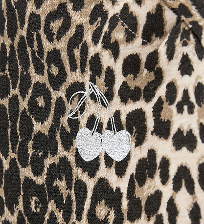 Sofie Schnoor Sweatshirt - Elissb - Light Brown Leopard m. Silve