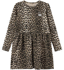 Sofie Schnoor Dress - Cotton/Viscose - Berrask - Light Brown Leo