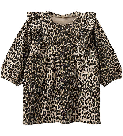 Sofie Schnoor Dress - Cotton/Viscose - Lulasb - Light Brown Leop