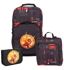 LEGO® Ninjago School Bag Set - Dragon Energy - 20.5 L - Black