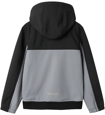 Name It Softshell Jacket w. Fleece - NkmAlfa08 - Mockingbird