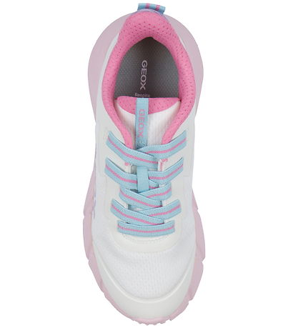 Geox Skor - J Flexypers Fast - Vit/Rosa