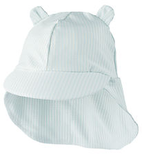 Liewood Swim Hat - Senia - UV40+ - Stripe Pure Sky/Cream De La C