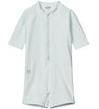 Liewood Badedrakt - Max Seersucker - Y/D Stripe Pure Sky/Cream