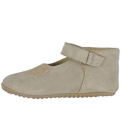 Pom Pom Inniskór - Byrjendur Ballerínuskór Heart - Light Camel