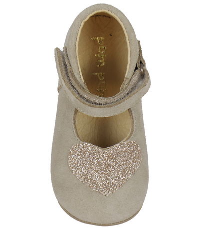 Pom Pom Inniskór - Byrjendur Ballerínuskór Heart - Light Camel